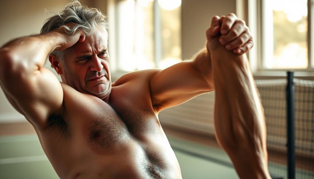 muscle soreness in older adults playing pickleball