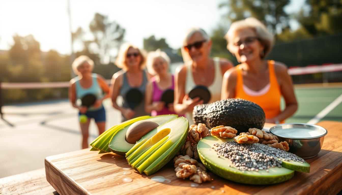 vegan healthy fats sources pickleball 50+