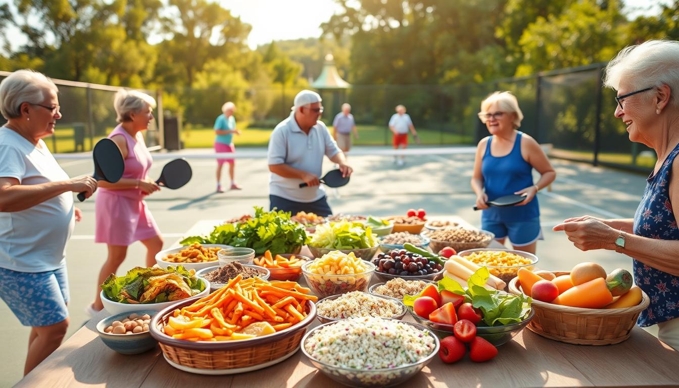 vegan heart health pickleball seniors