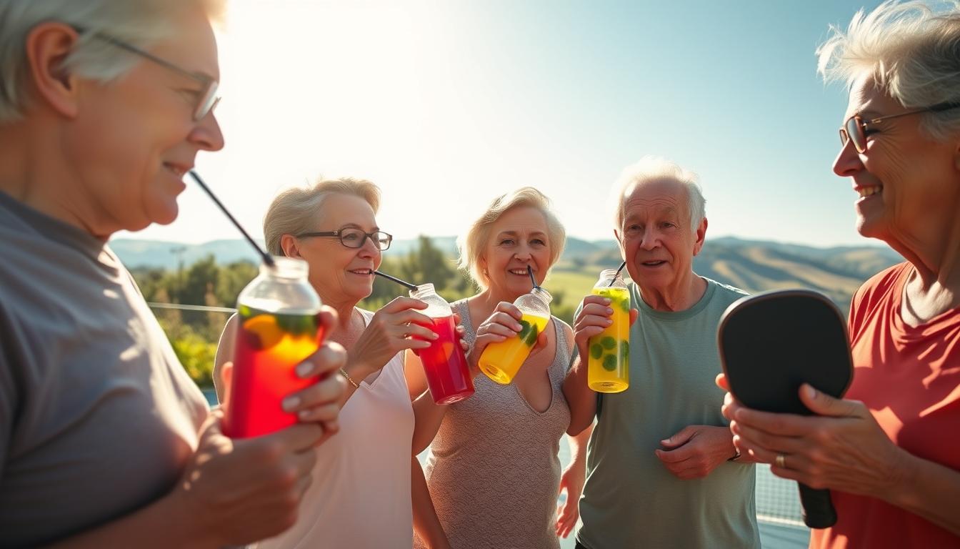 vegan hydration challenges pickleball 50+