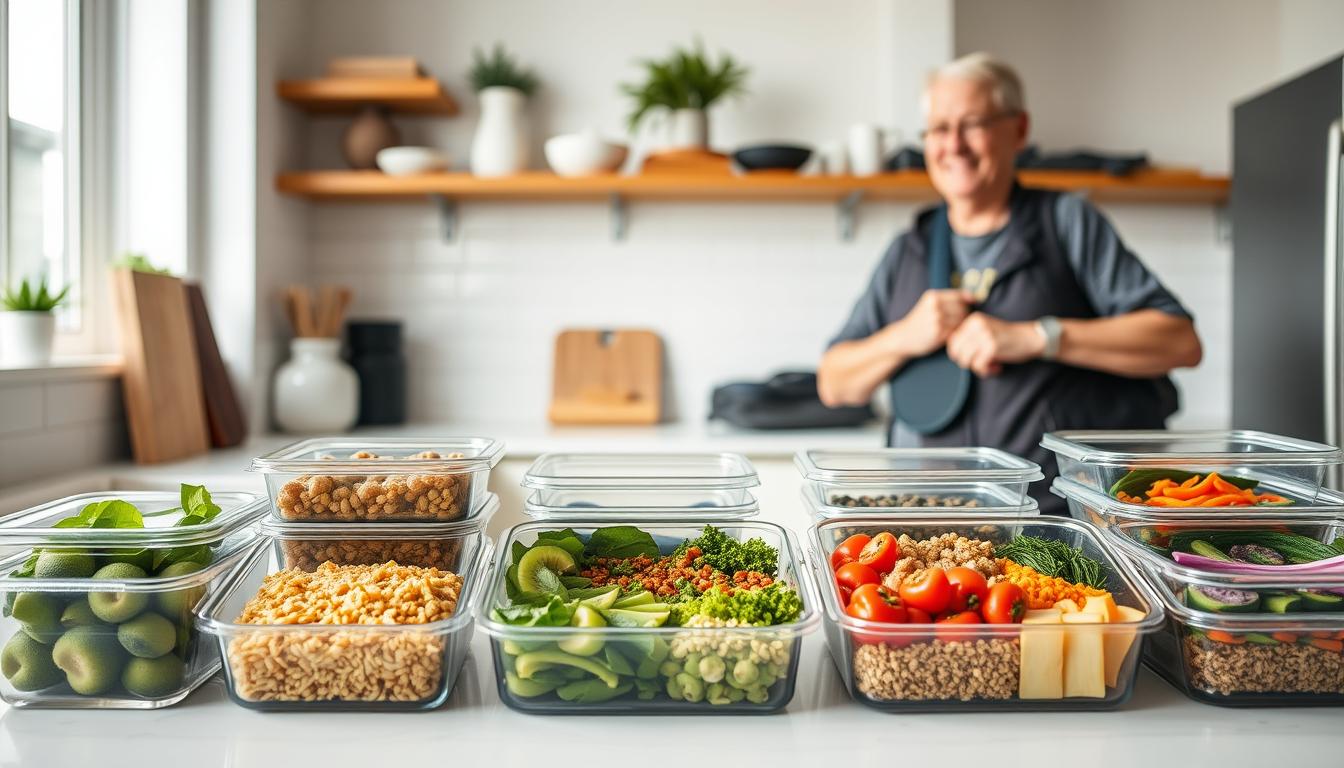 vegan meal prep efficiency pickleball seniors