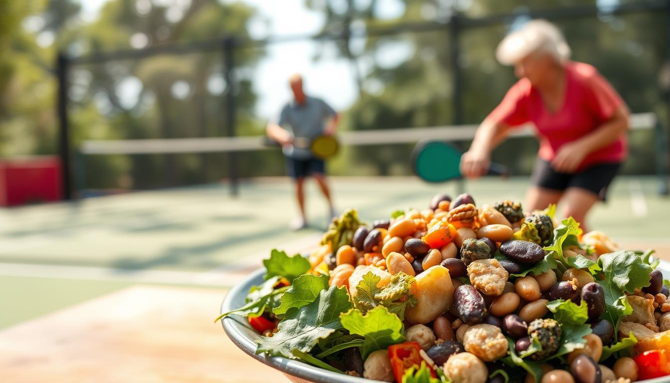 vegan muscle repair pickleball 50+