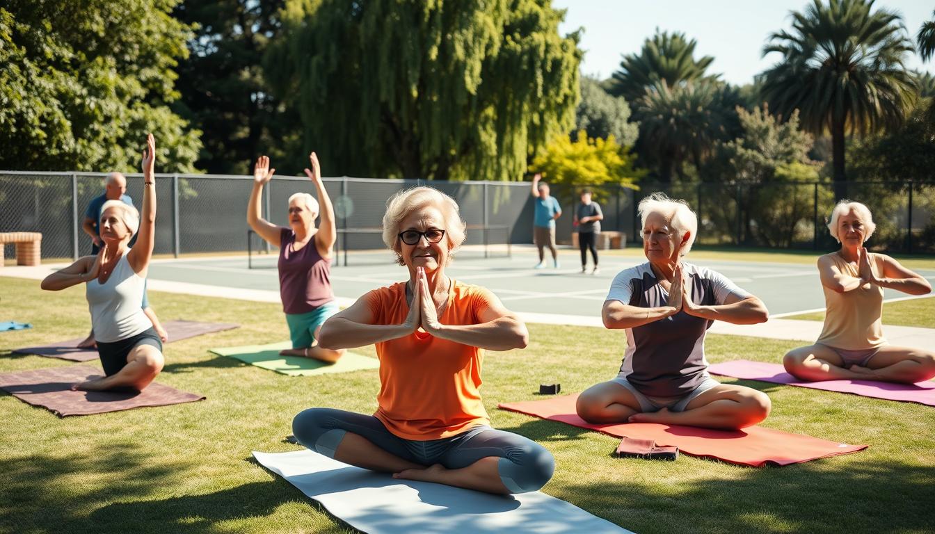 vegan yoga for senior pickleball players