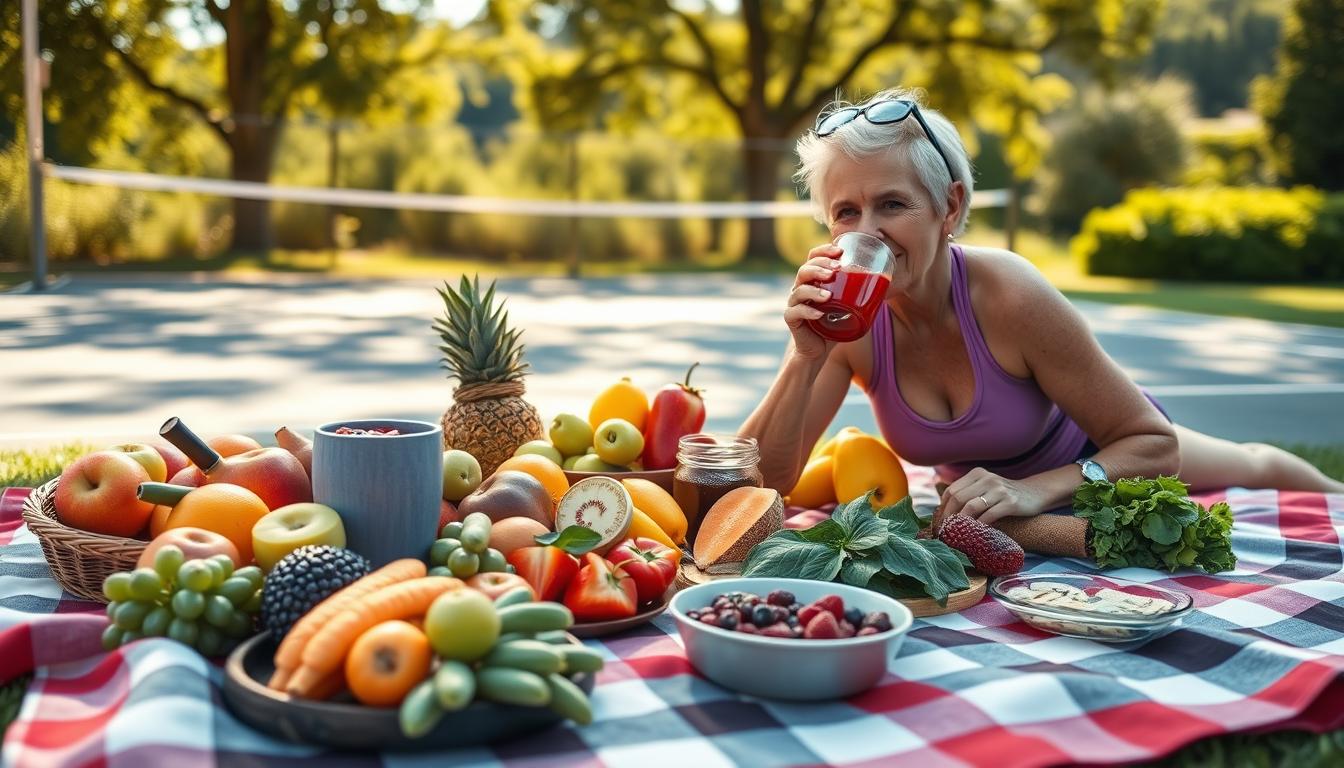 Pickleball vegan over 50 recovery nutrition