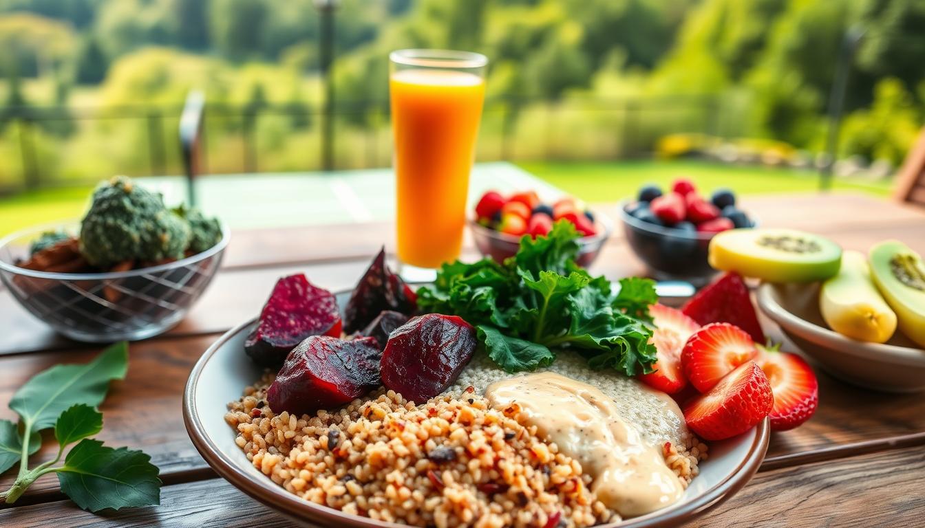 vegan high-fiber diet pickleball 50+