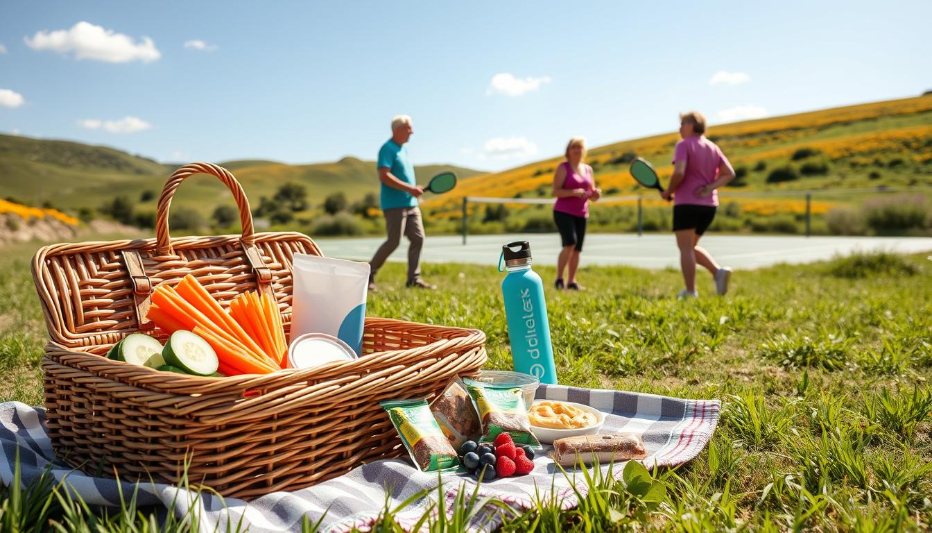 vegan travel snacks pickleball 50+