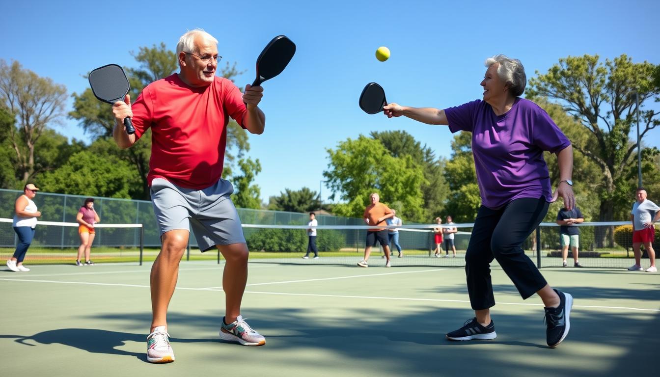 Pickleball vegan over 50 balance improvement