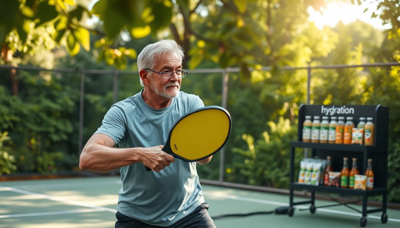 Pickleball vegan over 50 hydration routine