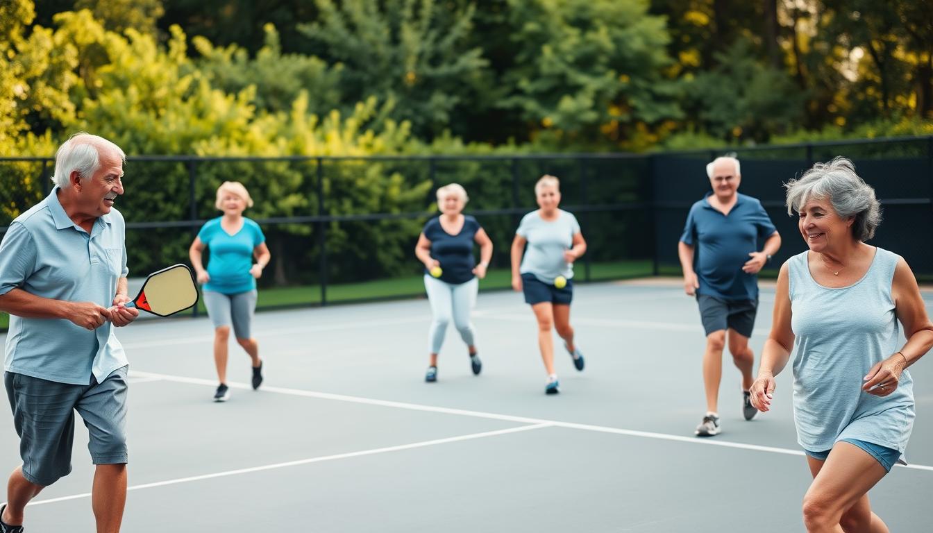 Pickleball vegan over 50 low impact drills
