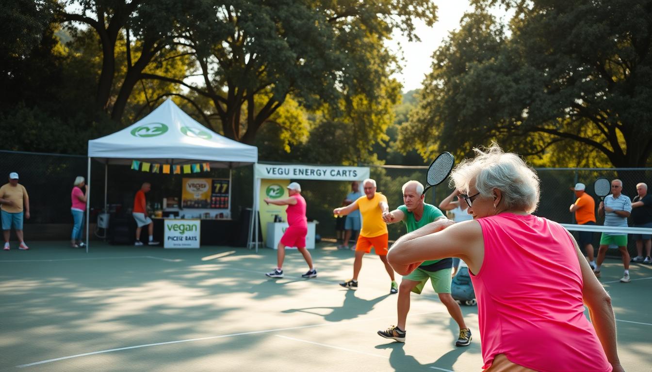 Pickleball vegan over 50 tournament preparation