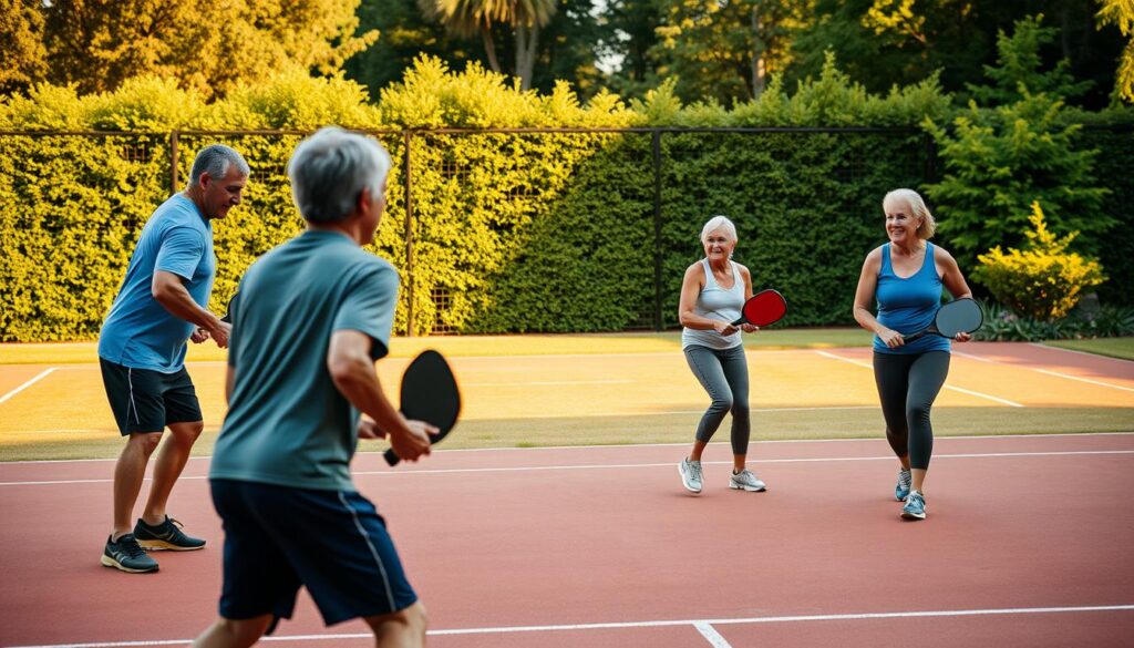 pickleball players routine