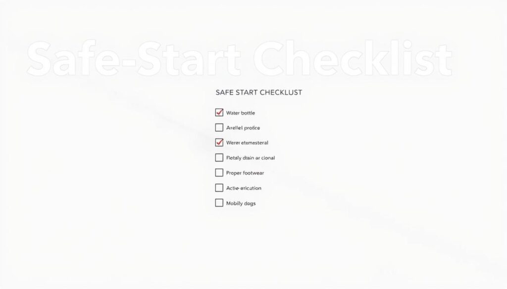 safe-start checklist for players safe-start checklist for players
