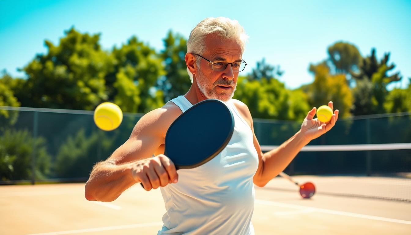 Pickleball vegan over 50 eye coordination exercises
